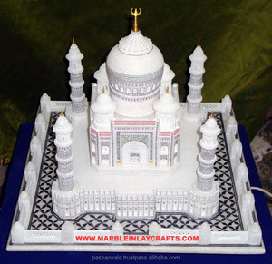 Decoración Artesanal del Taj Mahal, Símbolo del Amor - Product Image 1