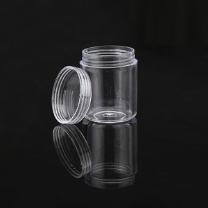 Petit pot de rangement <span class=keywords><strong>transparent</strong></span> 3,8x5cm, pot en plastique <span class=keywords><strong>transparent</strong></span> pour paillettes et perles, flacon échantillon vide durable pour le bricolage - Product Image 1