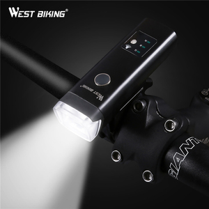 Tây BIKING Bike Front Light Cảm Ứng Xe Đạp Bright Light USB Sạc Đèn Pin Đi Xe Đạp Không Thấm Nước Torch Bike Led Đèn Pha - Product Image 3