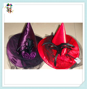 Disfraz <span class=keywords><strong>de</strong></span> Halloween para niños, sombrero <span class=keywords><strong>de</strong></span> <span class=keywords><strong>bruja</strong></span> <span class=keywords><strong>con</strong></span> <span class=keywords><strong>plumas</strong></span>, HPC-0227 - Product Image 2