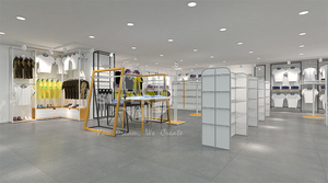 <span class=keywords><strong>2018</strong></span> dernière Moderne Dame Et Homme Vêtements Magasin Design D'intérieur de Magasin de Vêtement de Mode Design Présentoir de Vêtements - Product Image 5