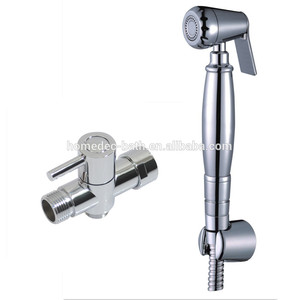 De mano de bronce asiento del inodoro bidet conjunto con estados unidos tamaño de latón t- adaptador 7/8" - Product Image 1