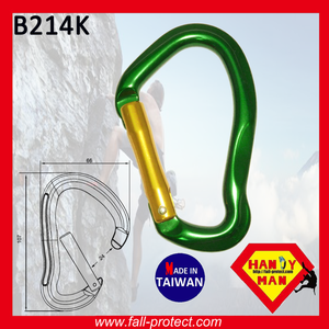 23KN Straight Gate Mountain Climbing Rescue Aluminum Carabiner - Product Image 3