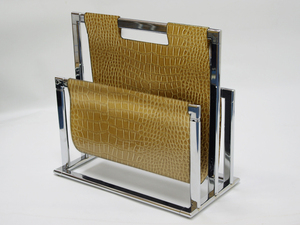 Porta revistas de negocios de piel sintética con forma de montaña - Product Image 3