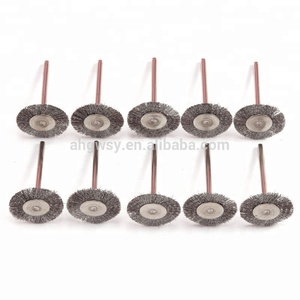<span class=keywords><strong>Brosse</strong></span> à fil en acier sertissage, <span class=keywords><strong>brosse</strong></span> à roue avec arbre de 3mm outil <span class=keywords><strong>Dremel</strong></span> meuleuse rotative - Product Image 2