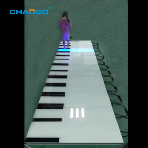 Tùy Chỉnh Thực Hiện Thương Mại Di Động Led Đàn Piano Mặt Đất Sàn Màu Thay Đổi Ngoài Trời Chơi Âm Nhạc Tương Tác Led Đàn Piano Gạch - Product Image 4