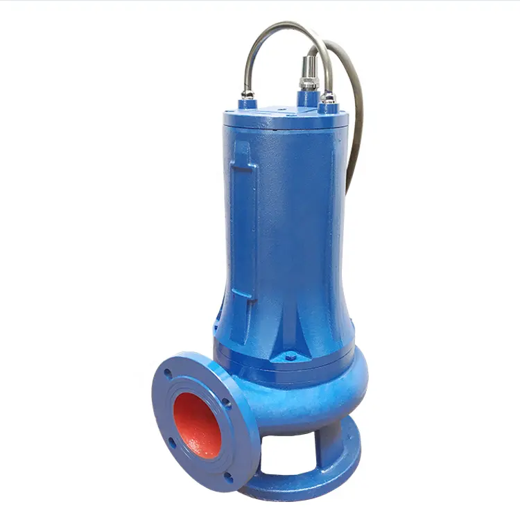 centrifugal cutting blade submersible sewage cutter pump sludge sewage suction pump for sale