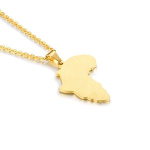 New Fashion Stainless Steel <strong>Eye</strong> <strong>of</strong> <strong>Horus</strong> Africa Map <strong>Necklace</strong> Men - Product Image 5