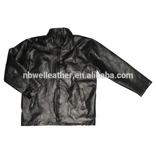 Genuine leather motorcycle jacket for men