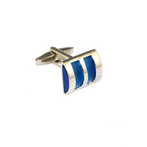 Boutons de manchette vierges personnalisés Business <span class=keywords><strong>Navy</strong></span> - Product Image 3
