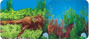 רקע אקווריום דגי טנק פוסטר פוסטר וול דקור נוף רוק קורל צד כפול 30 ס"מ-100 ס"מ - Product Image 5