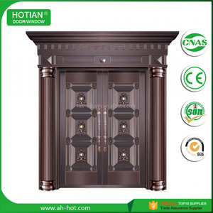Portes <span class=keywords><strong>d</strong></span>'<span class=keywords><strong>entrée</strong></span> principales, portes doubles, finition cuivre de haute qualité, <span class=keywords><strong>porte</strong></span> extérieure en métal - Product Image 2