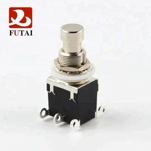 Futai DPDT 6Pin Pédale D'effets Bouton Poussoir Pédale