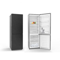 Réfrigérateur à porte vitrée noire 318L, nouveau modèle, 11 pieds cubes, réfrigérateur à double porte