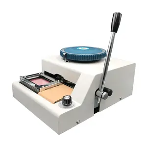 Máquina de gravação de cartão manual, máquina de gravação de cartão de pvc
