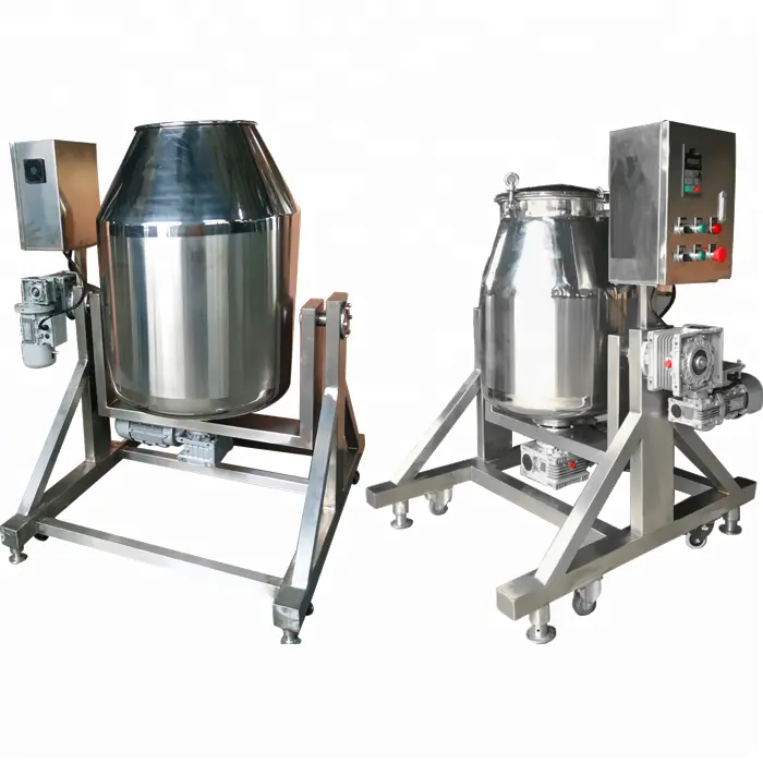 L&B 23 Years Experience 50-1100liter Customized Stainless Steel Dry Powder/Tea Leaf Rotary Drum Mixer/Rotating Drum Powder Mixer