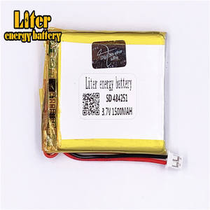 Spina <span class=keywords><strong>2</strong></span>.0-<span class=keywords><strong>2</strong></span> P 3.7 V 484251 mah 1500 Ricaricabile lipo batteria ai polimeri di ioni di li solare batteria al litio con PCM - Product Image 2