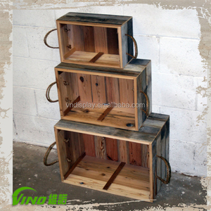 Đánh bóng thông gỗ Thùng trang trí trái cây gỗ Thùng - Product Image 3