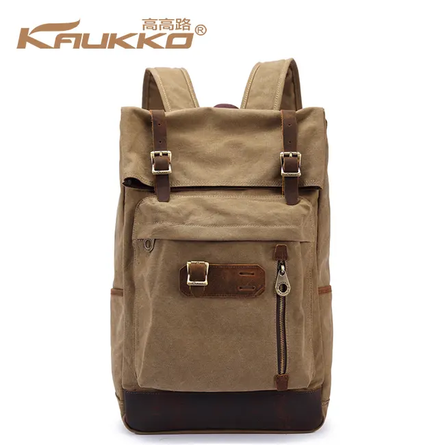 Retro Travel Backpack Leisure Men and Women Canvas School Backpack