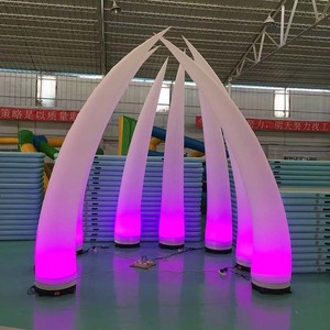 Kích thước tùy chỉnh <span class=keywords><strong>Inflatable</strong></span> ngà ngà đèn LED <span class=keywords><strong>Inflatable</strong></span> trụ cột thắp sáng <span class=keywords><strong>Inflatable</strong></span> <span class=keywords><strong>Cone</strong></span> cho trang trí đám cưới tổ chức sự kiện - Product Image 3