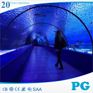 PG Phong Cách Sang Trọng Oceanarium Một Thời Gian Đúc Cong Tấm Trong Suốt Dưới Nước Tấm Fantastic Lớn Acrylic Aquarium Tank Tunnel - Product Image 2