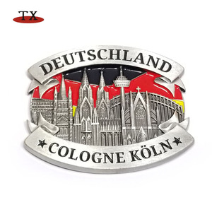 Diseño creativo Vintage Scenes Divertidos imanes de nevera de metal 3D para decoración del hogar Recuerdos de viaje Escenas De La Ciudad Imanes de nevera - Product Image 1