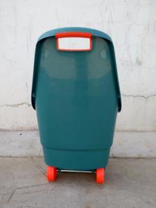 48L新しいHDPE素材リーフコレクションガーデンゴミ収納バケツダンプカートプラスチックガーデンカート2輪付き - Product Image 3