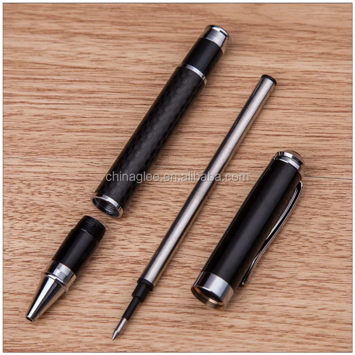 Wholesale customized logo metal roller pen carbon fiber roller pen