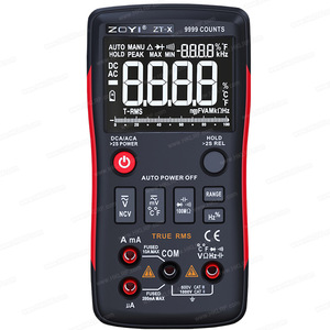 Multimètre numérique ZOYI ZT-X True RMS à plage automatique avec NCV et fonction DATA HOLD LCD - Product Image 1