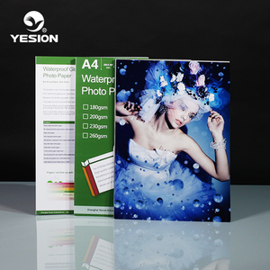 Yesion Kertas Foto Mengkilap, Kertas Foto 115-260GSM A4 untuk Pencetakan Inkjet