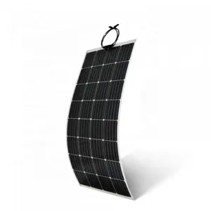 Panel solar ligero y flexible, 100W, para rv, camping, uso en el océano