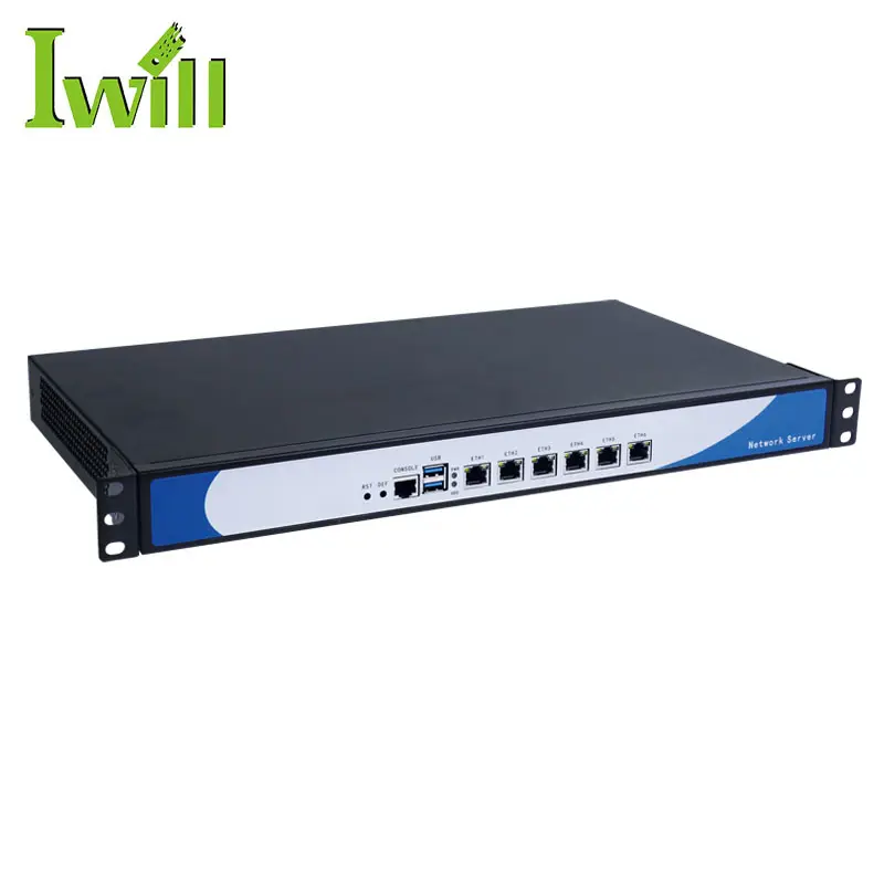 Pfsense מכשיר NS-1U6L(3855U) עם 6 LAN 82583V 1U חומת אש שרת מיני מחשב