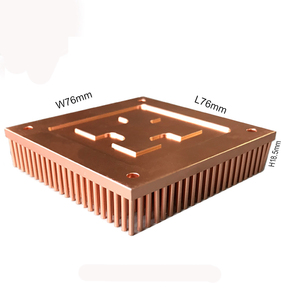 대형 구리 방열판, 구리 파이프 히트 싱크 플레이트, 구리 단조 핀 히트 싱크 - Product Image 3