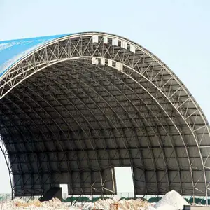 Metal Roof Steel Shed Space Frame Warehouse Steel Arch Building