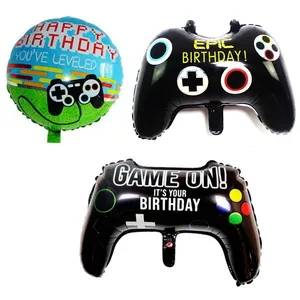 Video Game Controller Controle Remoto Foil Balloon Birthday Party Decoração Suprimentos Boy Girl Jogo Balão Inflável