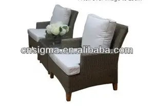 2015 schlichtes design harz wicker alaun rahmen sofa set-designs