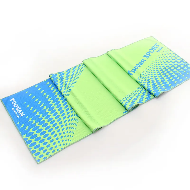 Custom Printed Microfiber Cooling Towel For Sports Quick Dry Microfiber Printed Cooling Towel