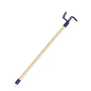 DL126 Long Reach Wooden Dressing Stick With Hook Reacher For Daily Living Aid Reaching Aid Stick