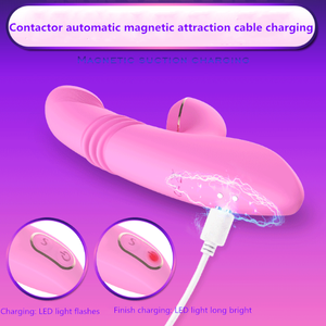 Vibratore Telescopico Automatico Dildo <span class=keywords><strong>Stimolatore</strong></span> Vibrante Succhiante Masturbatore Doppia Vibrazione Massaggiatore Rabbit Giocattoli Sessuali per Adulti - Product Image 5