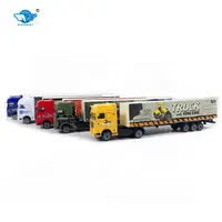 अनुकूलित 1 87 diecast ट्रक मॉडल लोकप्रिय ट्रेलर ट्रक खिलौने बच्चों के लिए