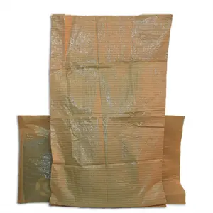 china manufacture reusable 50kg green PP woven garbage bag building use pp recycled garbage bag