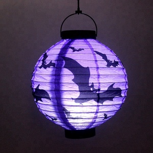 Bí ngô in dưa hấu Đèn Lồng Giấy Halloween - Product Image 5