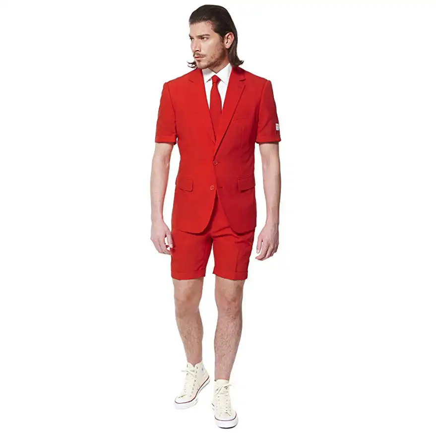 Freizeit anzug für Männer Neueste Design Mantel Hose Herren anzug Kurzarm anzüge