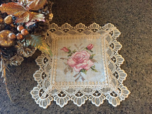 Custom Dinner Place Mats Embroidery Flower <strong>Placemat</strong> - Product Image 2