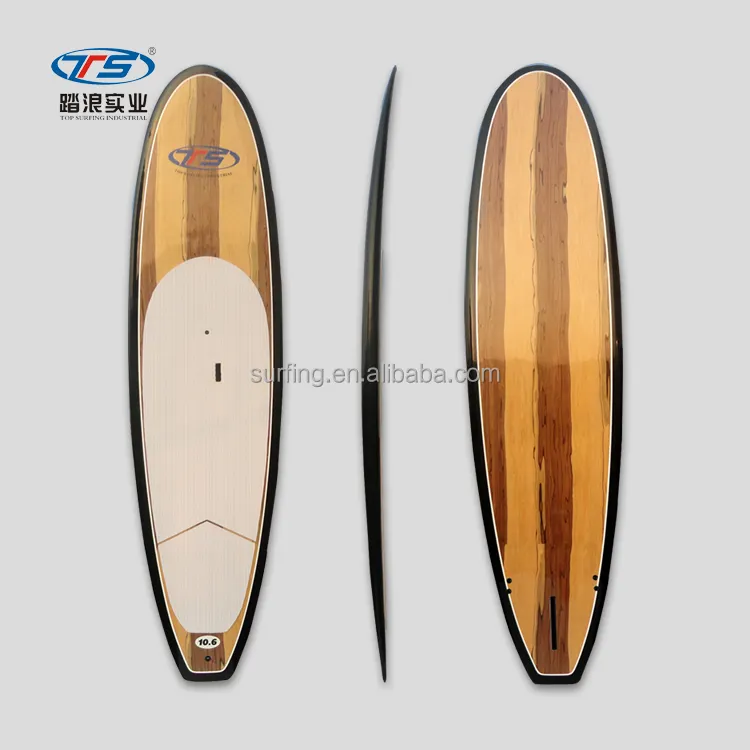 popular epxoy and fiber glass wood surf board decoration