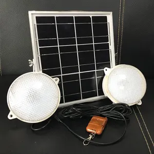 Indoor Garden Solar Ceiling Lightと5メートルCable Camping Lamp Twinヘッド