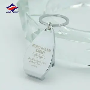Longzhiyu 15 سنوات الصانع جميع ميدالية مفاتيح معدنية فتاحة الزجاجات شعار مخصص متعدد عدة الآلات الصغيرة كيرينغ مفتاح سلسلة معدنية