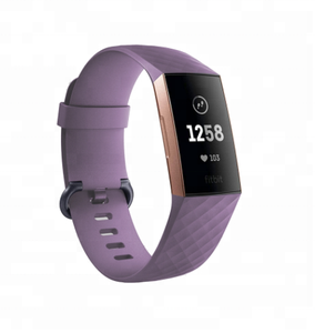 Pulsera de TPU con patrón de diamante para <span class=keywords><strong>Fitbit</strong></span> Charge 3, accesorios para reloj inteligente para hombres y mujeres con reemplazo de correa de plástico - Product Image 4