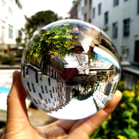 30mm 100mm 200mm Grands globes de sphère en verre de jardin de couleur claire