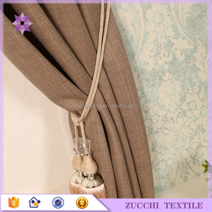 Faux Lin Occultant Rideaux de Couleur Unie <span class=keywords><strong>pour</strong></span> le Salon - Product Image 2